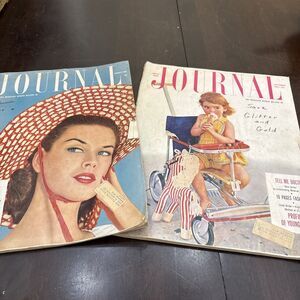 2 Vintage Ladies' Home Journal 1952 - Mid-Century Fashion & Decor Ads